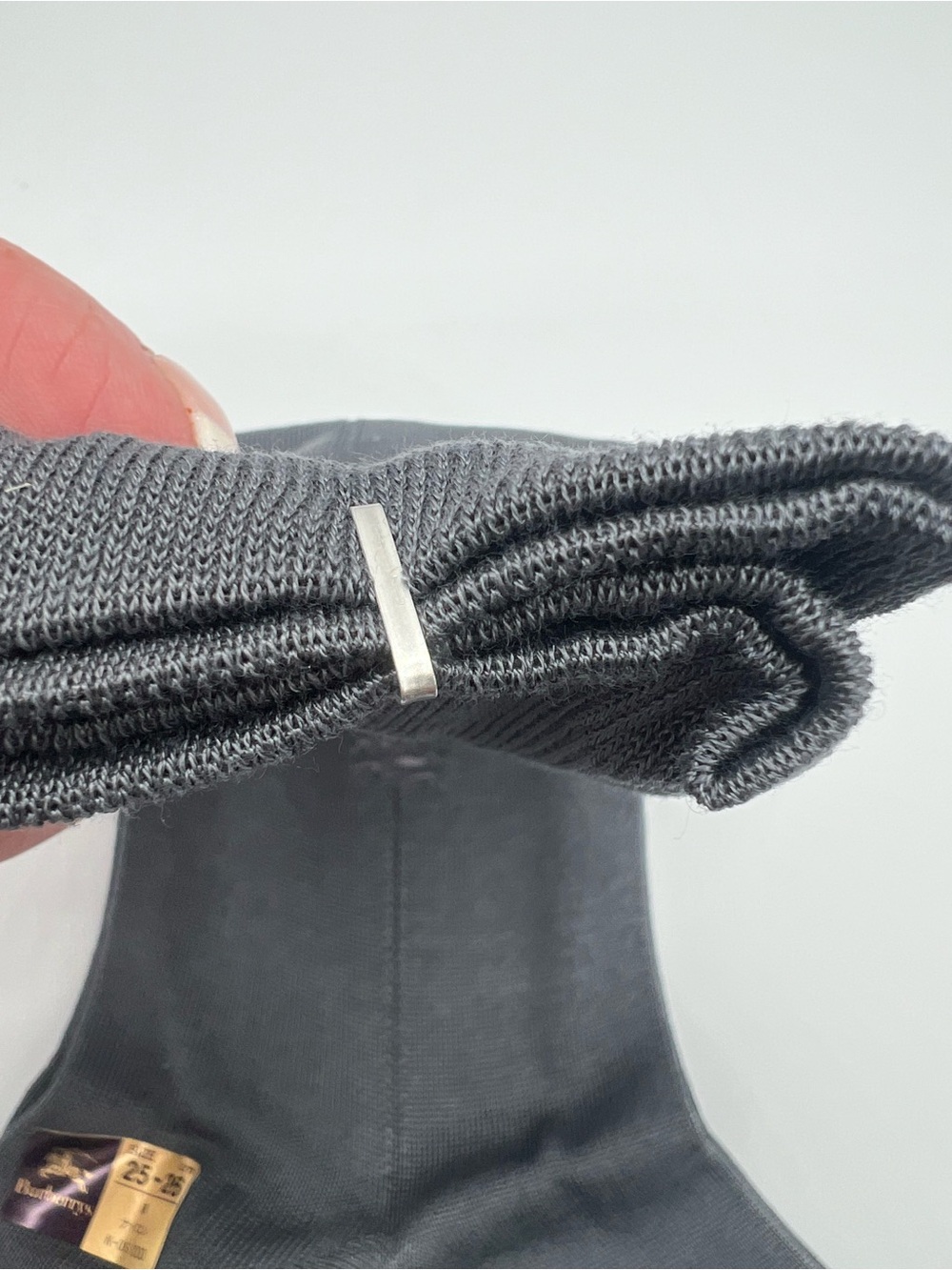 Burberrys Vintage Gray Dress Socks - Picture 7 of 8